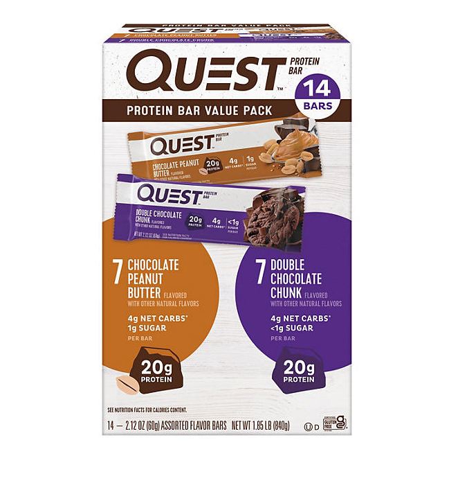 quest-nutrition-chocolate-peanut-butter-and-double-chocolate-chunk-protein-bars-variety-pack-14-ct